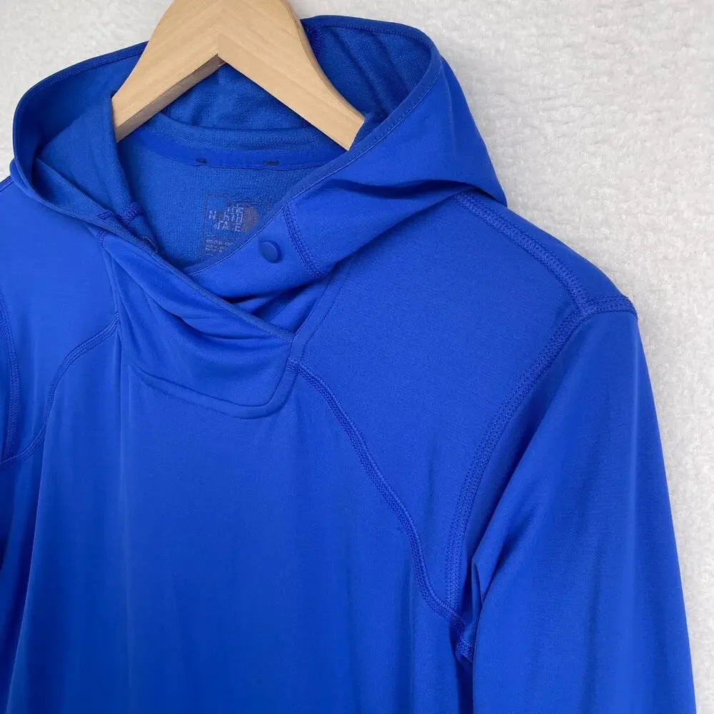 THE NORTH FACE Shirt Mens M FLASHDRY Dome Pullover Hoodie UPF50 Hiking Running